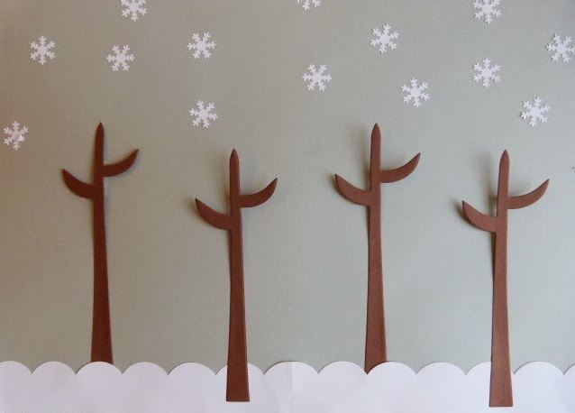 Деревья зимой Деревья зимой