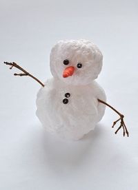 Снеговик из ваты