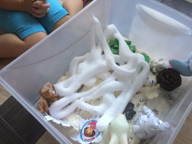 Сенсорная зимняя коробка