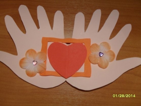 Цветы на ладошках