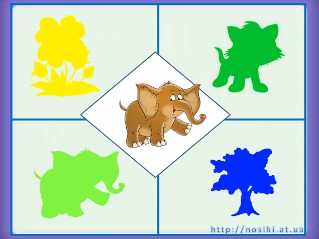 Развитие внимания: найди тень