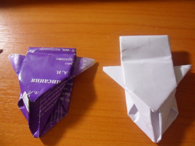 МК оригами машинка