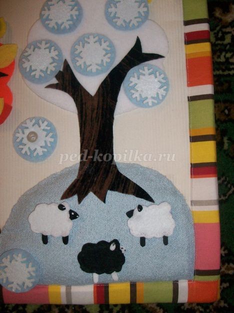 Развивающий коврик-панно "Времена года": мастер-класс, часть 4