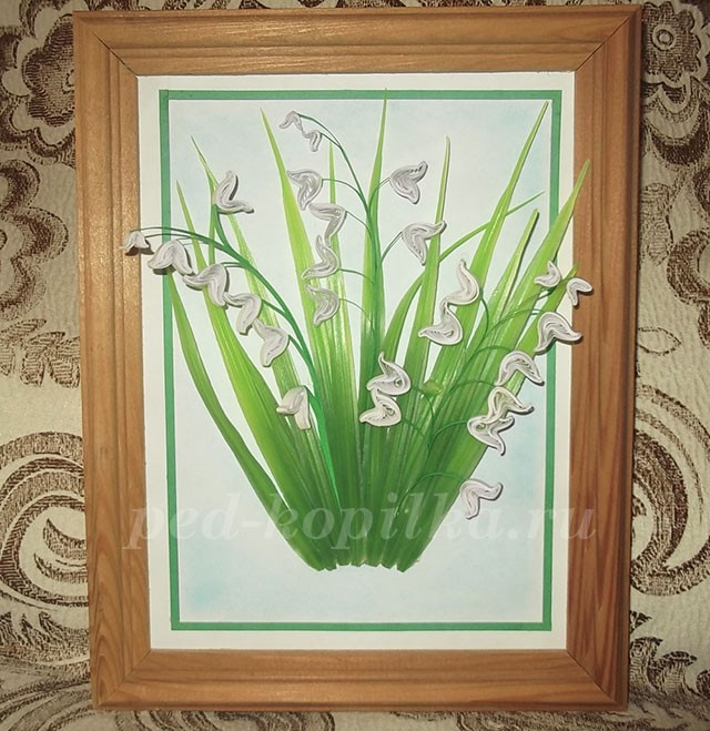 Ландыши в технике квиллинга Ландыши в технике квиллинга