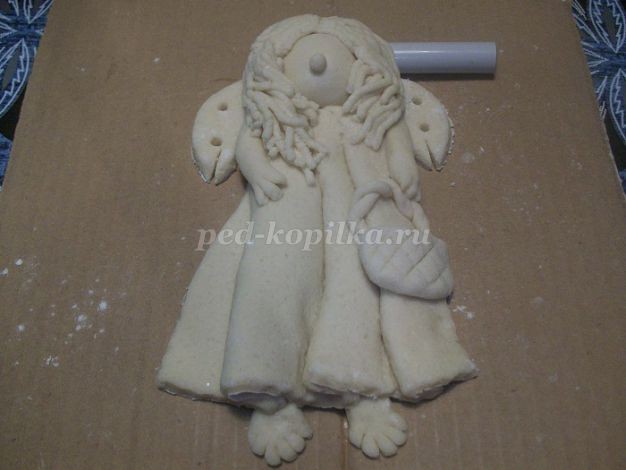 Нежный ангел из солёного теста детскими руками: мастер-класс, часть 2 Нежный ангел из солёного теста детскими руками: мастер-класс, часть 2