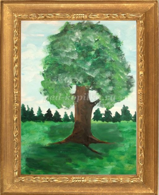 Рисуем пейзаж губкой: часть 2 Рисуем пейзаж губкой: часть 2