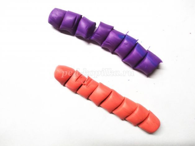 ​Пластилинография "Цветочный узор": часть 2