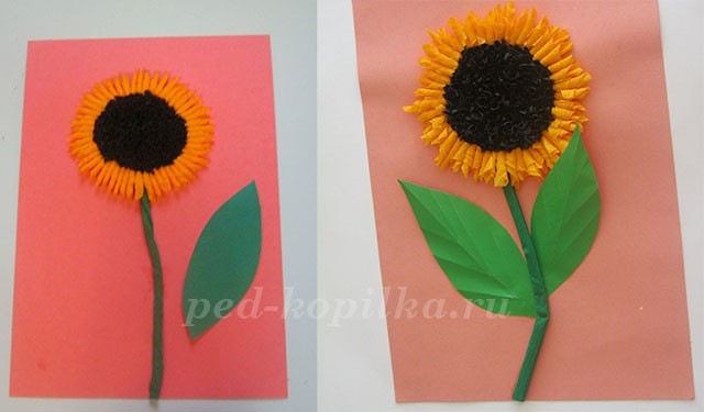 Торцевание: подсолнух Торцевание: подсолнух