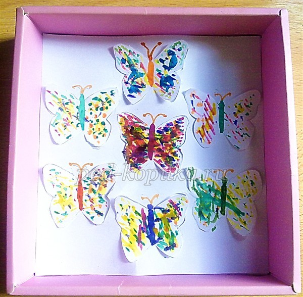 Объёмная аппликации из бумаги "Бабочки" Объёмная аппликации из бумаги "Бабочки"
