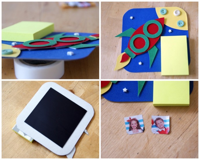 Магнит-фоторамка с блоком для записей