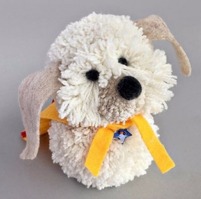 Забавные поделки из помпонов: мастер-класс Забавные поделки из помпонов: мастер-класс