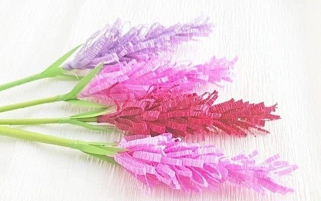 Делаем лаванду из бумаги Делаем лаванду из бумаги