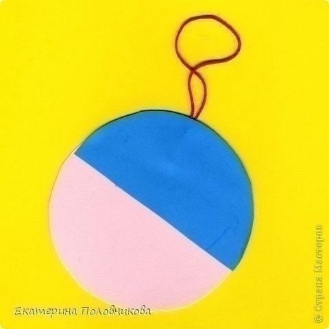 Круглые подвески на елочку