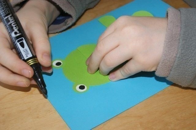 Лягушонок из кружочков Лягушонок из кружочков