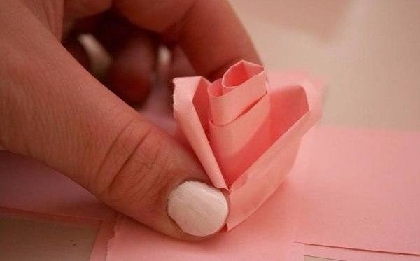 Нежные розы из бумаги Нежные розы из бумаги