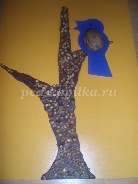 Пластилинография с использованием природных материалов: птицы Пластилинография с использованием природных материалов: птицы