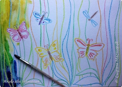 Рисуем ярких бабочек