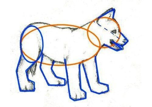 ​Рисуем с детьми щенка простым карандашом