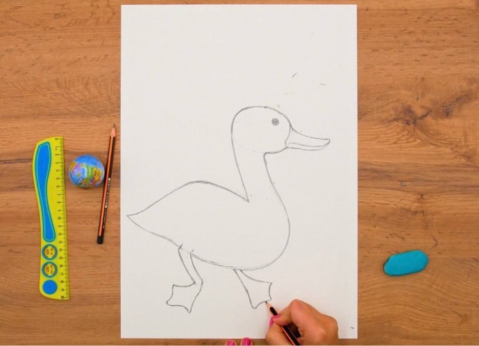 Селезень и лотосы Селезень и лотосы