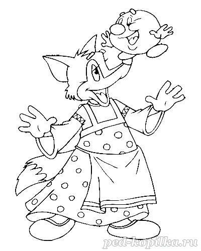 Лиса и колобок в технике текстильной аппликации: часть 2