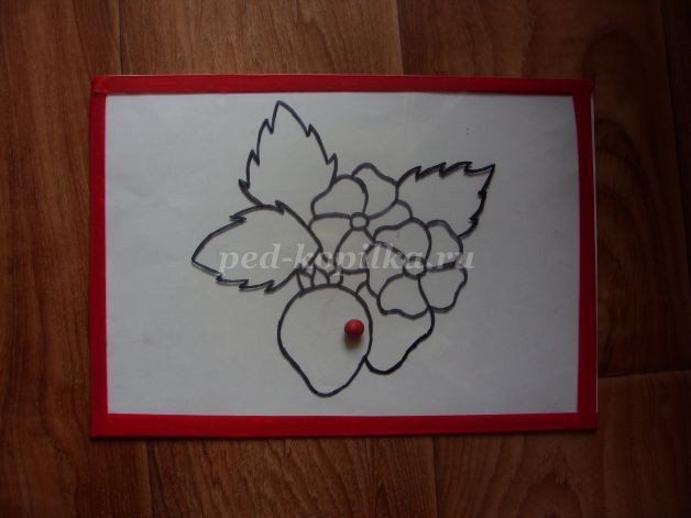 Пластилинография на стекле "Клубника": мастер-класс, часть 1