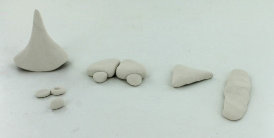 Гномик и мухомор из солёного теста