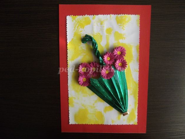 ​Открытка для мамы руками детей: мастер-класс