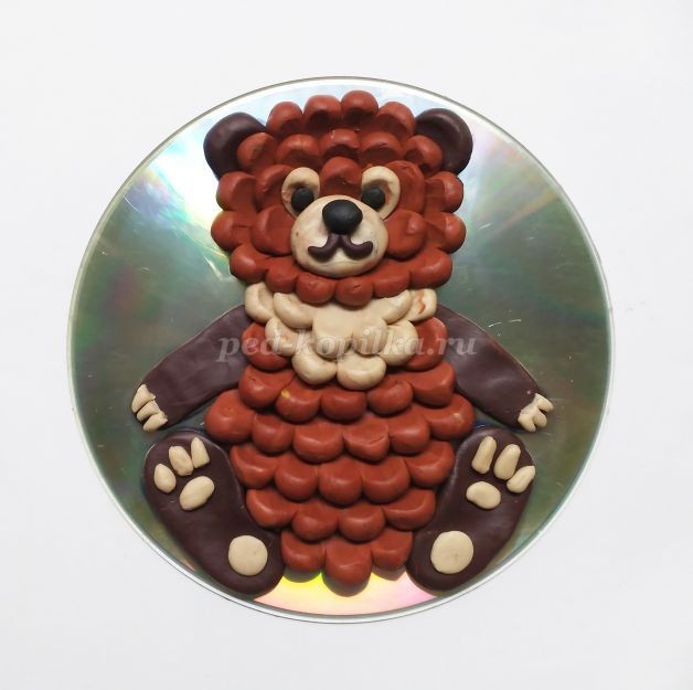 Пластилинография "Медвежонок": часть 3 Пластилинография "Медвежонок": часть 3