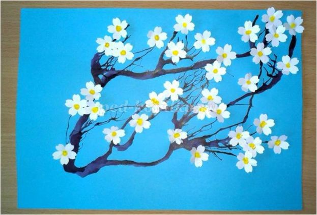 ​Рисование в нетрадиционной технике + полуобъёмная аппликация: часть 2