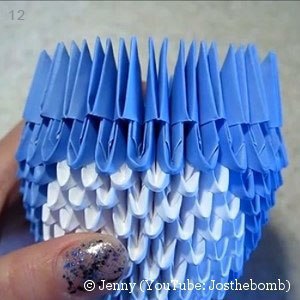 Совушка в технике модульное оригами