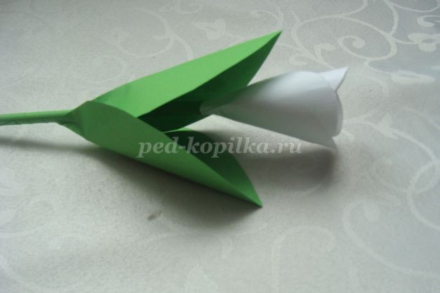 Подснежники из бумаги Подснежники из бумаги