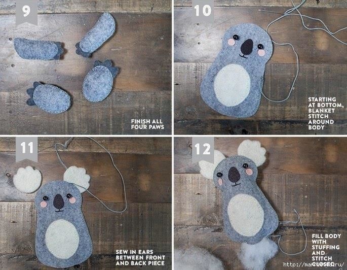 Коала из фетра Коала из фетра