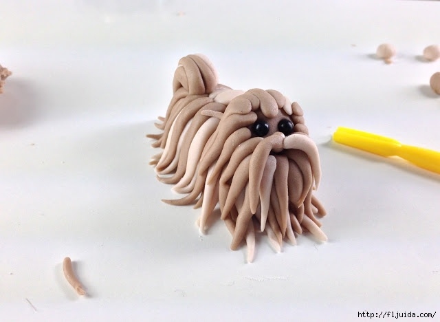 Мастер-класс по лепке лохматой собачки