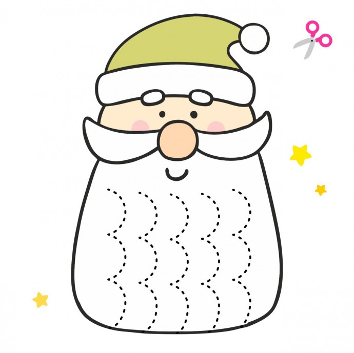 Вырезаем разной формы бороды у гномиков Вырезаем разной формы бороды у гномиков