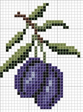 Вышиваем ягоды и виноград Вышиваем ягоды и виноград