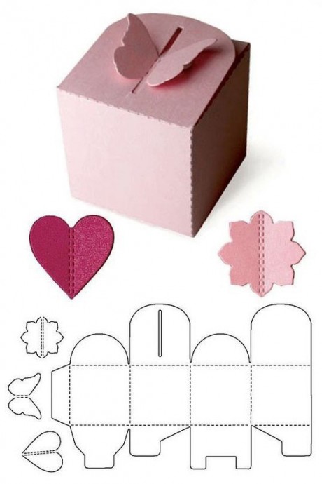6 шаблонов для создания оригинальных подарочных коробочек