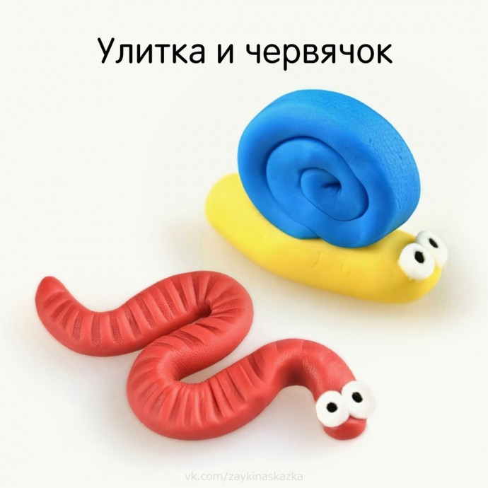 ​Букашки из пластилина