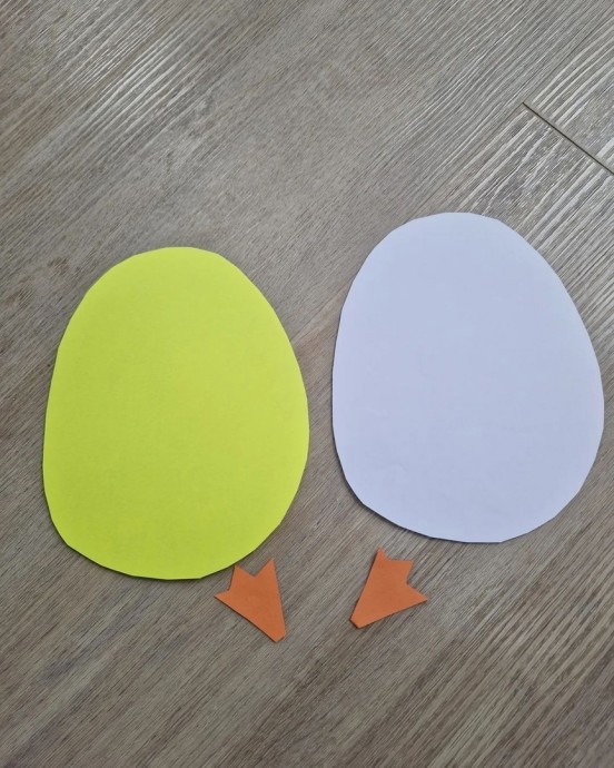 Аппликация "Цыпленок вылупился"