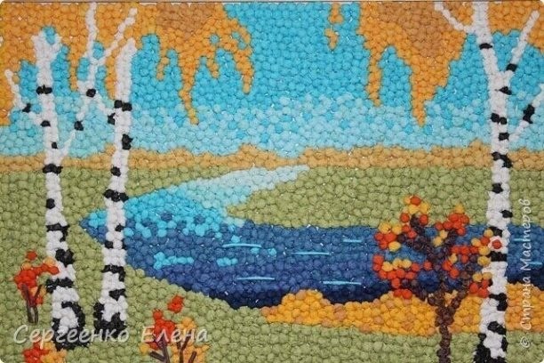 Картина из салфеток Картина из салфеток