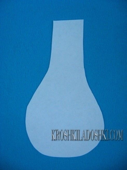 ​Мухомор из цветной бумаги