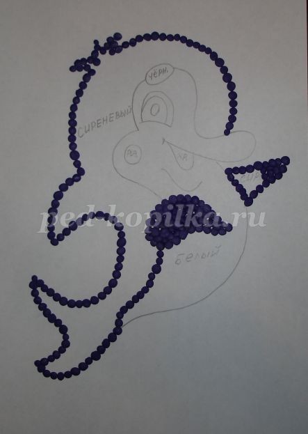 ​Пластинография: дельфин