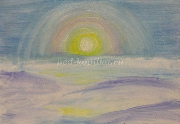 Рисунок "Зима в деревне" Рисунок "Зима в деревне"