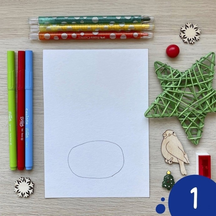 Олень с гирляндой на рогах