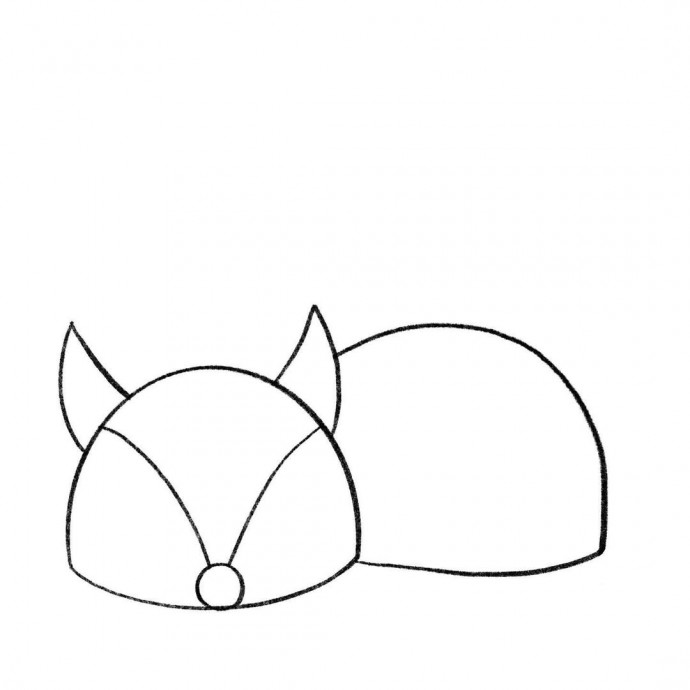 ​Рисуем лисоньку-лису