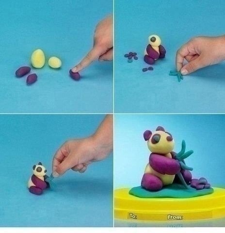 Учим детей лепить из пластилина