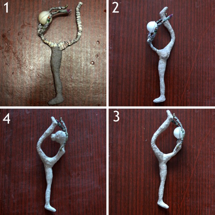 Балерина в технике папье-маше Балерина в технике папье-маше