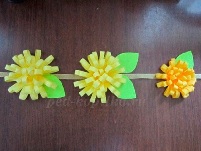 Цветы из бумажных полосок Цветы из бумажных полосок