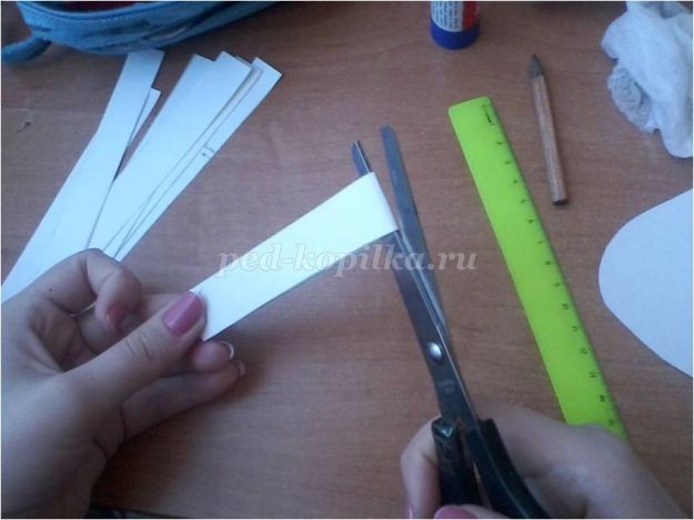 Аппликация "Лебедь"