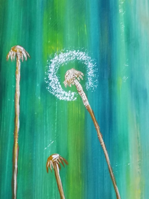 Рисуем одуванчики