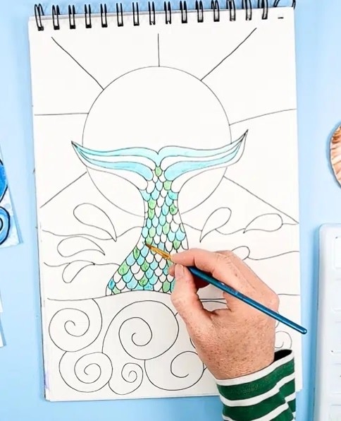 Рисунок на морскую тему Рисунок на морскую тему